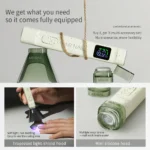 LED/UV Nail Lamp Strip – Rechargeable Cordless Mini UV Gel Nail Curing Lamp - Image 2