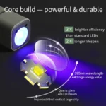 LED/UV Nail Lamp Strip – Rechargeable Cordless Mini UV Gel Nail Curing Lamp - Image 5